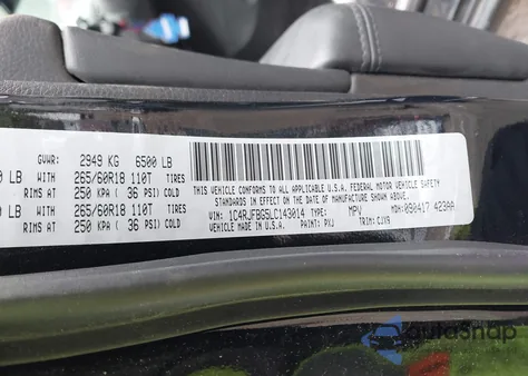 2020 Jeep Grand Cherokee Limited 4X4 из США, поврежденный, VIN 1C4RJFBG5LC143014